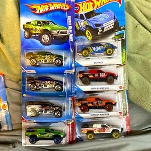 Hot Wheels Toyota Off Road Trucks 8 all together
